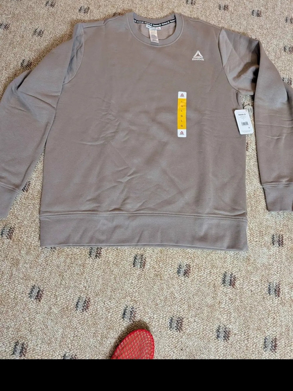 Reebok Men's Crewneck Sweatshirt - Taupe Brown